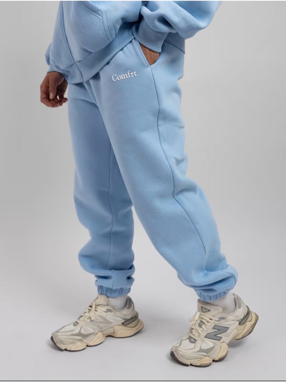 Comfrt Cloud Sweatpants Light Blue Fleece Joggers Cozy Lounge Athleisure XS